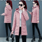 New Women Cotton Coat Autumn Winter Jacket Coat Middle-Aged Elderly Mothers Padded Hooded Keep Warm Down Cotton Overcoat Parkers