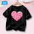 Girls' Fashion Cotton T-shirts with Cherry Fruit Pattern Short Sleeve Girls' Cute Summer Tee Shirts 3-14 Years YT01