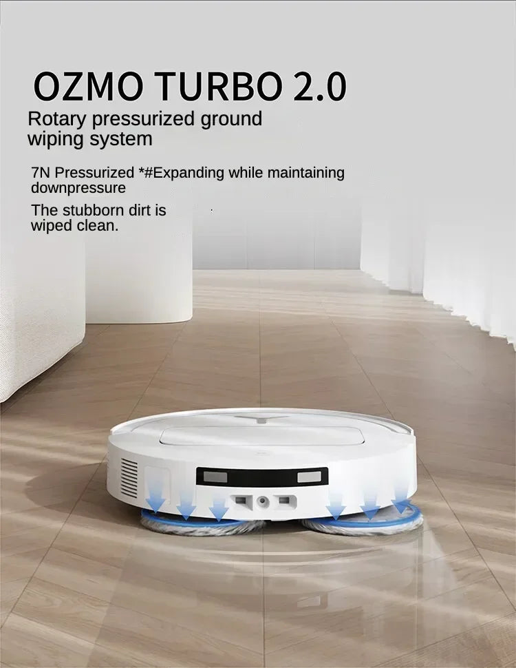 Original Ecovacs Deebot T50 PRO Vacuum Cleaner Robot Chinese Version 15800Pa Hair Zero-tangle Stepless 70°C Hot Water