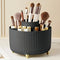 1pc 360 Rotating Cosmetic Case - Tier ABS Plastic Organizer for Brushes/Lipsticks | Vanity/Bathroom Storage, Quick-Clean Surface