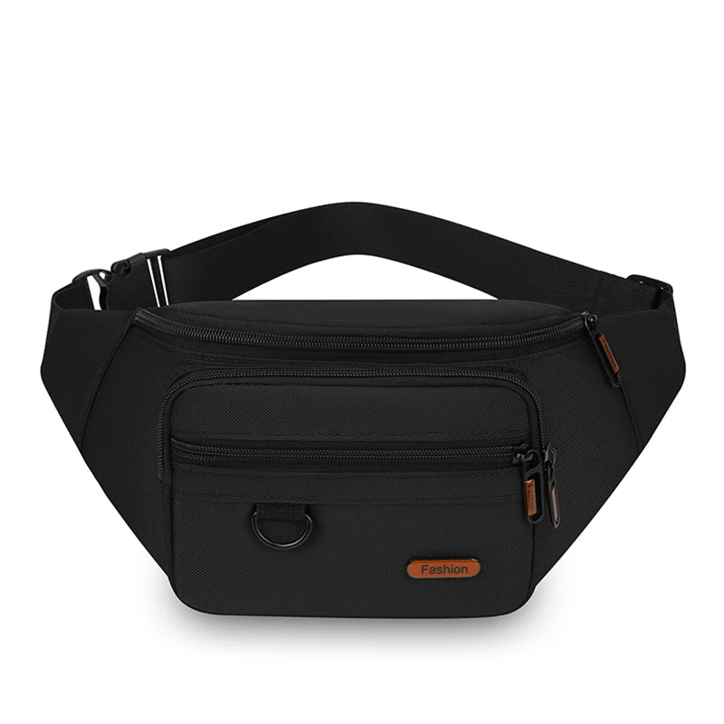 Waterproof Men's Waist Pack Fanny Pack with Adjustable Strap for Travel Sports Running - Quick-Access Outdoor Waist Bag