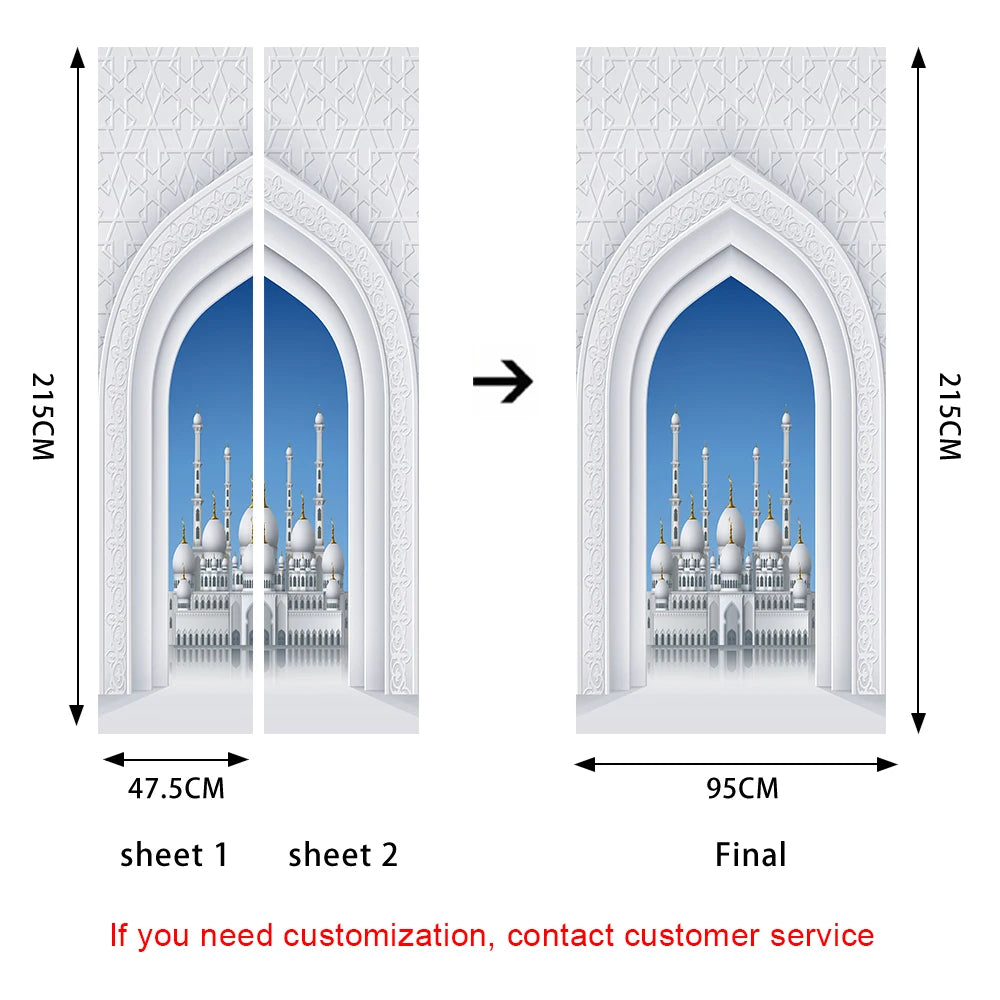 Simulation Of Gilt Leaves DIY Door Stickers Home Decoration Wall Sticker Kitchen Art Mural Peel & Stick Waterpoof PVC Wallpaper