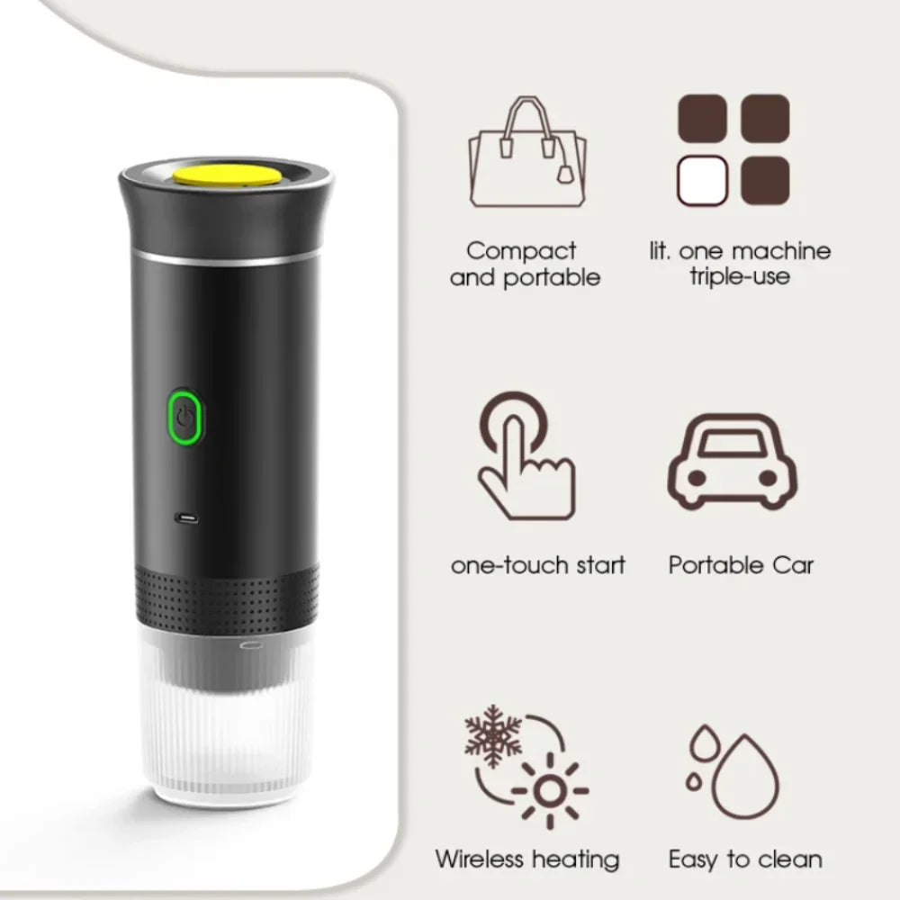 Xiaomi Wireless Electric Portable Espresso Coffee Machine 3in1 Multifunctional Camping Home Coffee Maker Capsule Coffee Machine