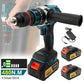 480N.M Brushless Electric Impact Drill 13mm Cordless Drill Electric Screwdriver DIY Driver Power Tool for Makita 18V Battery Pin