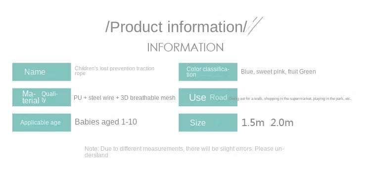 Lock Key for Infants Young Children Anti Loss Traction Rope for Anti Loss Bracelet for Children and Baby Safety Belt