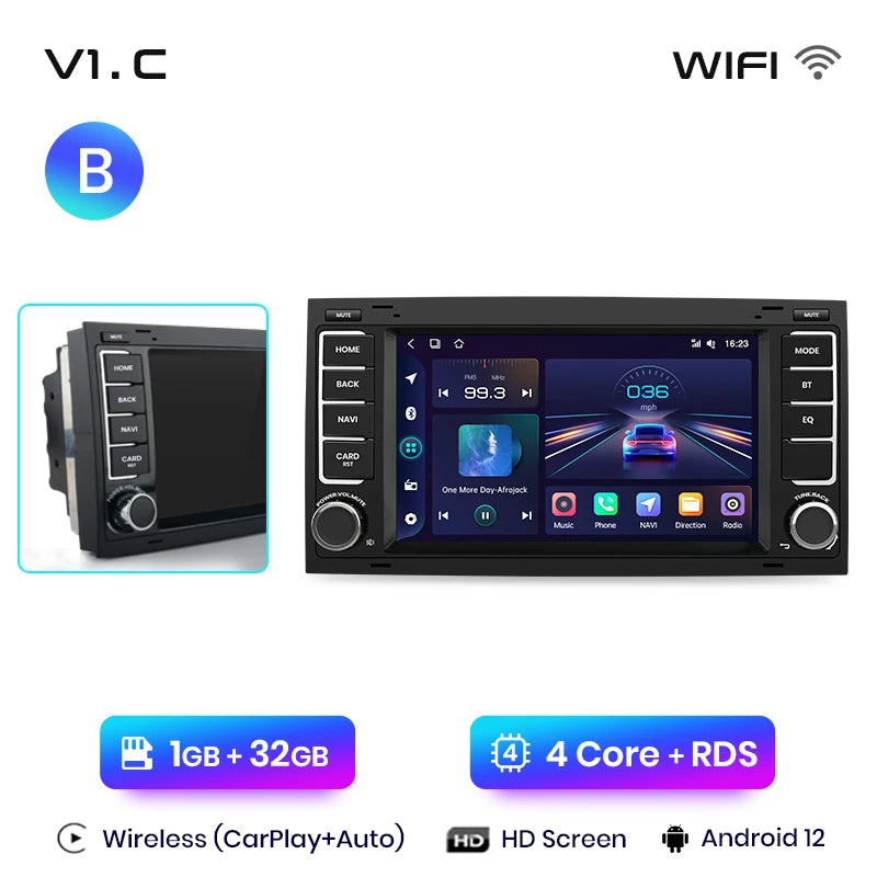 Junsun V1 Plus Car Radio For VW Volkswagen Touareg 2004 - 2011 Transporter wireless CarPlay Android Auto No 2 din 2din DVD