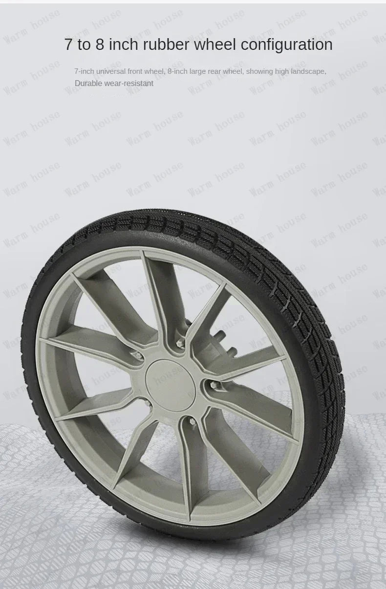 Baby Stroller, Multifunctional Stroller Foldable with Car Seat Baby Car Carriage Portable Baby Stroller 3in1