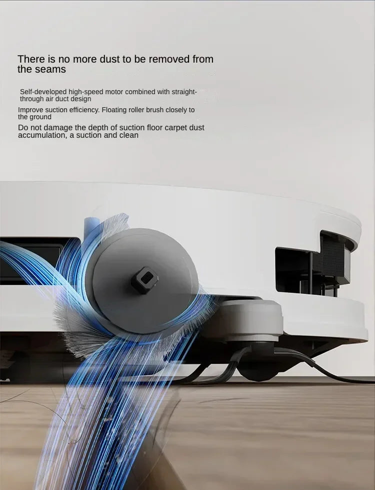 Original Ecovacs Deebot T50 PRO Vacuum Cleaner Robot Chinese Version 15800Pa Hair Zero-tangle Stepless 70°C Hot Water