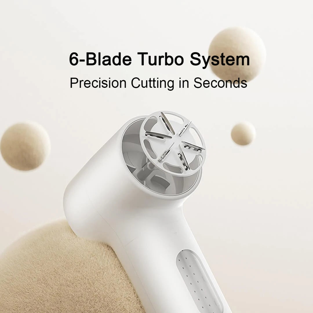 XIAOMI MIJIA Lint Remover 2nd,180min Battery,Fabric Shaver Clothes,6-Blade Strong Suction,USB Rechargeable,Fluff Pellet Removers