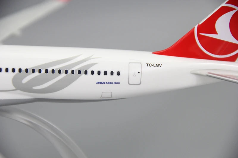 1/200 Scale A350 A350-900 Turkish Airline Aircraft Plastic ABS Assembly Plane Model Airplanes Model Toy For Collection