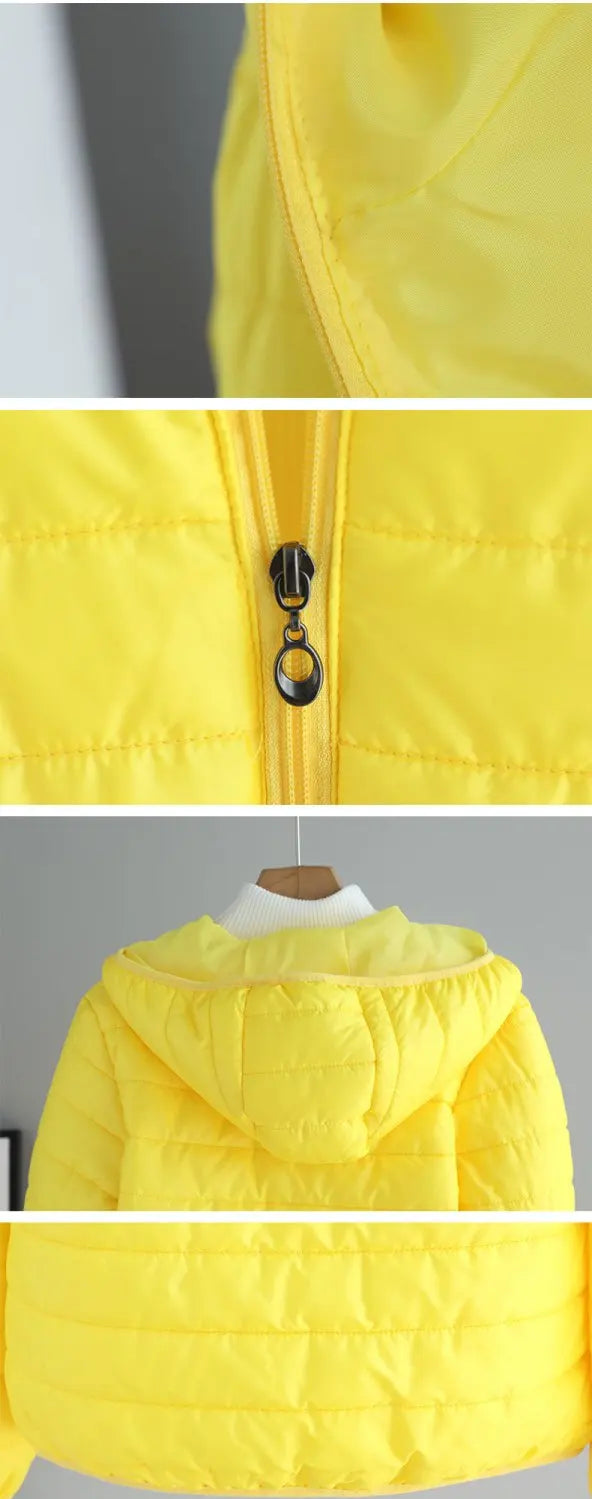 Lightweight Cotton-Padded Jacket For Women 2025 New Winter Cotton Coat Thin Loose Short Women Hooded Parkas Coat Women Outwear