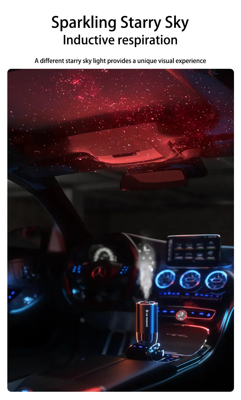 Car Diffusers For Essential Oils Aromatherapy Diffuser 50ML Fragrance Diffuser Waterless Auto Off Scent Machine For Room Car