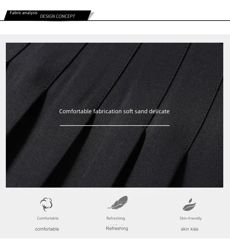 Pleated skirt for women in spring and summer, jk white A-line skirt, new Korean version high waisted skirt, versatile plaid skir