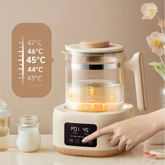 1300ml Infant Thermostatic Milk Regulator Baby Kettle 72 Hours Keep Warm Hot Water Smart Insulation Pot Milk Powder Warmer 220V