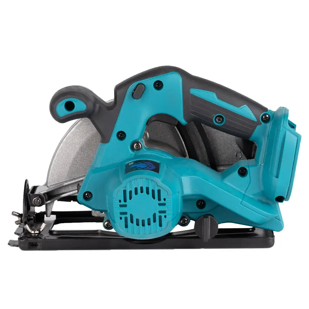 YOFIDRA 7Inch Brushless Electric Circular Saw 180mmCordless Adjustable Angle Cutting Power Tool Fit For Makita 18V Battery Pin