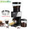 BioloMix Automatic Burr Mill Electric Coffee Grinder, featuring 30 gears for grinding espresso and American coffee, With Magneti