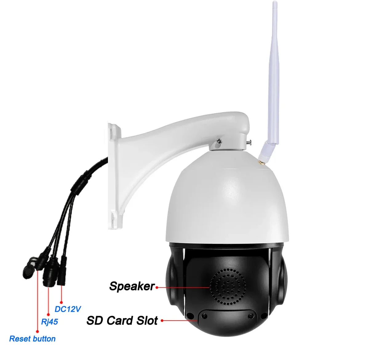 Max.512G Laser Infrared Metal Auto Tracking 4K 8MP 90X Optical Zoom 360° 2.4GHz 5GHz WIFI PTZ Speed Dome Surveillance IP Camera