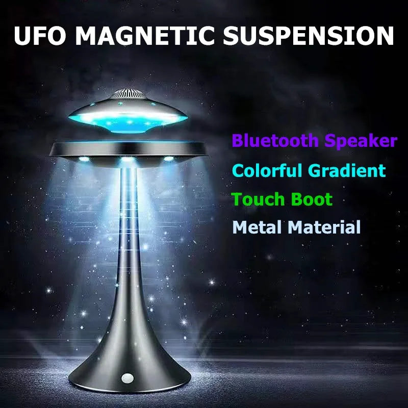 Magnetic Levitating Bulb Saturn Moon Lamp Levitating Rotating Table Lamp Creative Office Home Decoration Unique Gifts