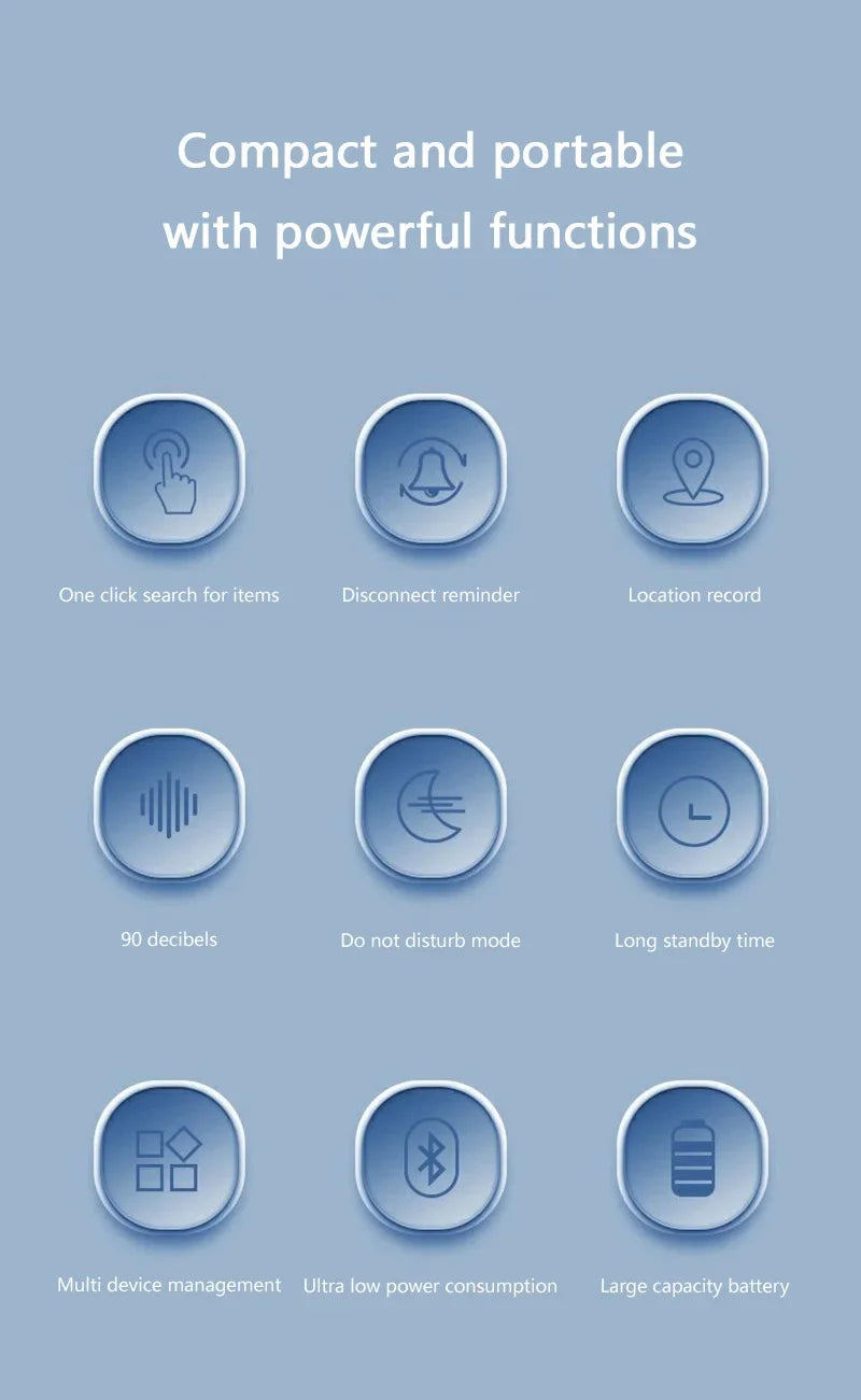 Xiaomi GPS Tracker Bluetooth5.0 Anti-Lost Smart Device Pets Kids Car Suitcase Wallet Tracking For IOS Android Finder Car Locator