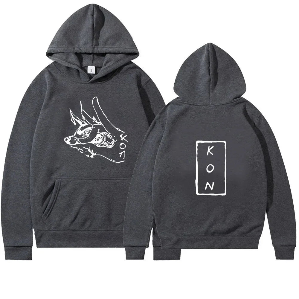 KON Japanese anime chainsaw man peripheral series printed sweatshirt new style letter long sleeve sweatshirt