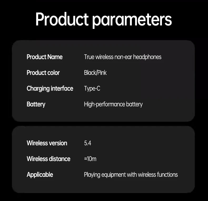 Acer Ohr502 Bluetooth Headset Open Design Wireless Call Noise Reduction Comfortable Wearing Sports Running Fitness Compatible with Mobile Phones Tablets Laptops