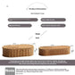 Bohemian Imitation Rattan Storage Basket Woven Storage Box Dust-proof Frame Home Decoration Basket