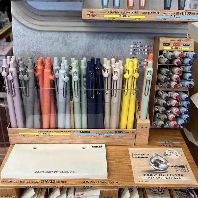Japan Uni/Mitsubishi Uniball ZENTO series Gel Pen,Small Core 2nd 0.38/0.5mm Business Office Signing stylo back to school station