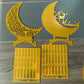 Ramadan Kareem LED candle Acrylic Mirror Moon Castle LED Night Light  Eid Mubarak Al-Fitr Tabletop Ornament DIY Party Gifts