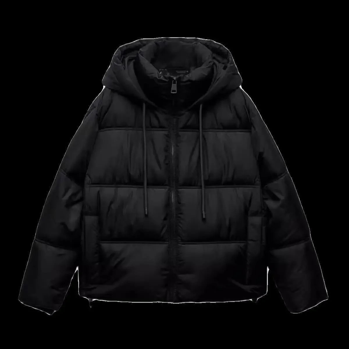 TAOP&ZA Autumn Winter New Casual Warm Cotton Jacket Short Hooded Coat Female Fashionable Long Sleeve Clothing from China