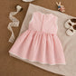 Sweet White Lace Baby Girl Dress, Summer New Cute Little Plaid Rabbit Children'S Clothing (9 Months -4 Years Old)