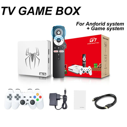 TV Game Box Retro Video Game Console Built in 20000+ Games Game Box  for Android TV Smart 2.4G 5G Wifi with Wireless Gamepad