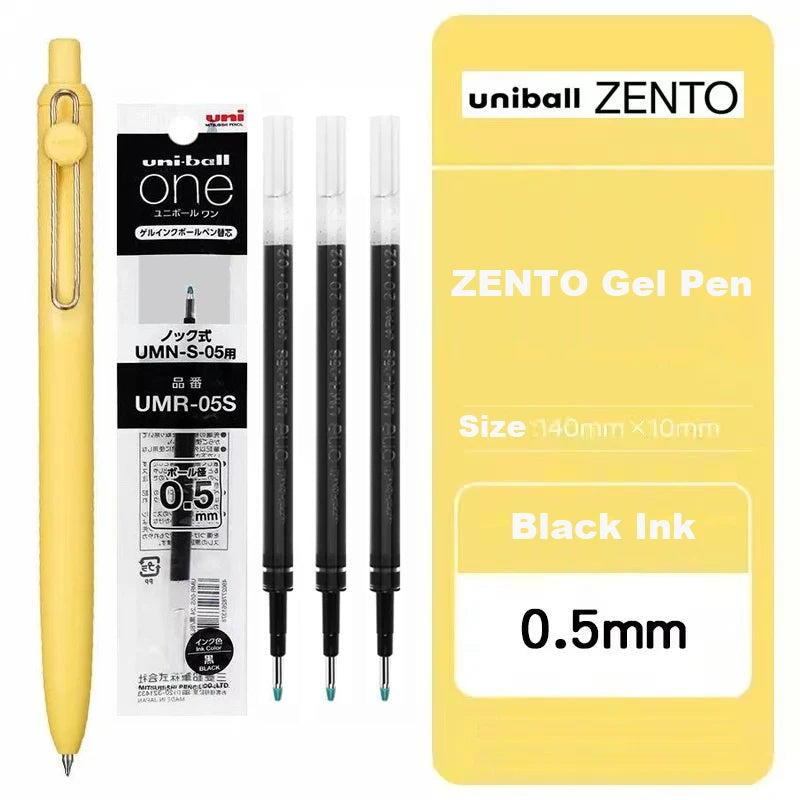 Japan Uni/Mitsubishi Uniball ZENTO series Gel Pen,Small Core 2nd 0.38/0.5mm Business Office Signing stylo back to school station