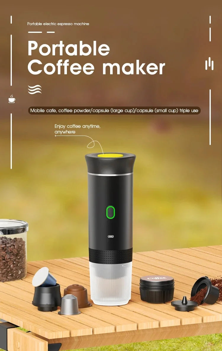 Xiaomi Wireless Electric Portable Espresso Coffee Machine 3in1 Multifunctional Camping Home Coffee Maker Capsule Coffee Machine