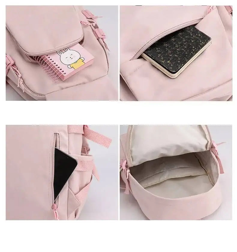 KPop Demon Hunters Huntrix Backpack Women Men Fashion Travel Saja Boys Rumi Zoey Mira Backpacks Outdoor Sport School Bag