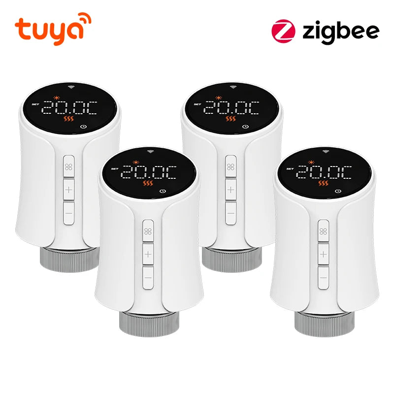 Tuya Thermostatic Radiator Valve Zigbee Thermostat Radiator Valve Tuya Zigbee Smart Home Wifi  Temperature Controller Alexa