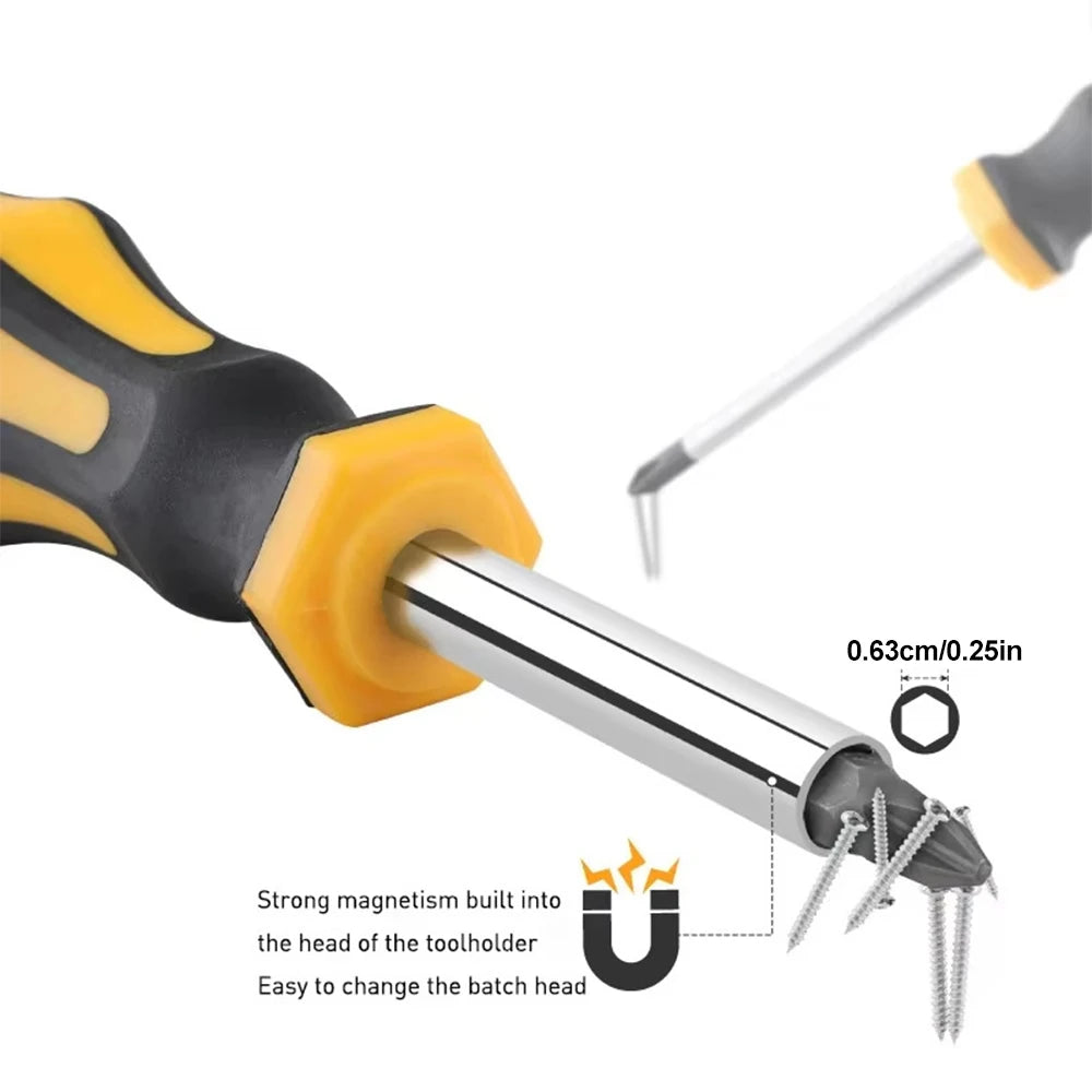 43PCS Magnetic Manual Screwdriver Set Repair Hand Tool With Cross-shaped Slotted Plum Screwdriver Bits