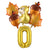 6Pcs Autumn Forest Animals Kids Birthday Party Decoration Squirrel Pine Cone Foil Balloon With 0-9 Number Ball Thanksgiving Gift