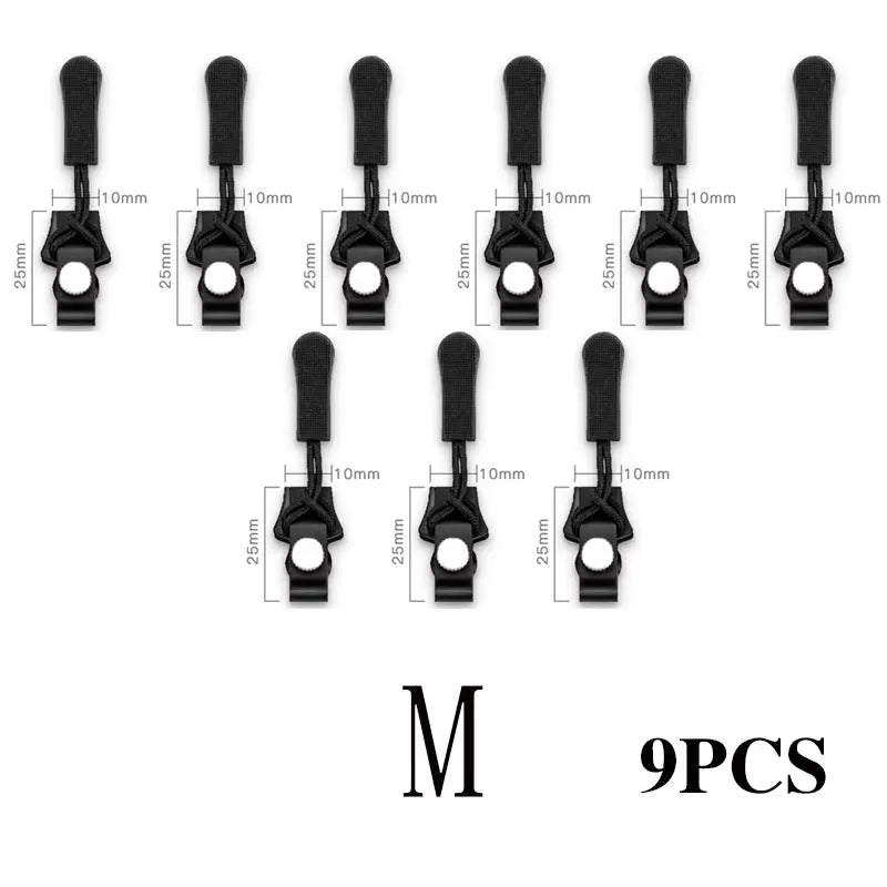 Universal Zipper Repair Kit Instant Fix Replacement Zipper Teeth Slider Puller for Jackets Bags Coats Clothing Accessories