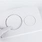 White Dual Flushing Toilet Push Round Buttons Concealed Wall-mount Tanks Flush Pannels Replacement Part Bathroom for Sigma