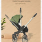 2025 New Baby Stroller 4in1 Multifunctional Newborn Baby Stroller 3in1 Foldable Basket Type Seat Lightweight Travel Pram