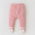 0-18M Baby Girl Pant with Footies Heart Trousers Newborn Infant PP Pant Toddler Girl Clothes Elastic Waist Kid Legging A1119
