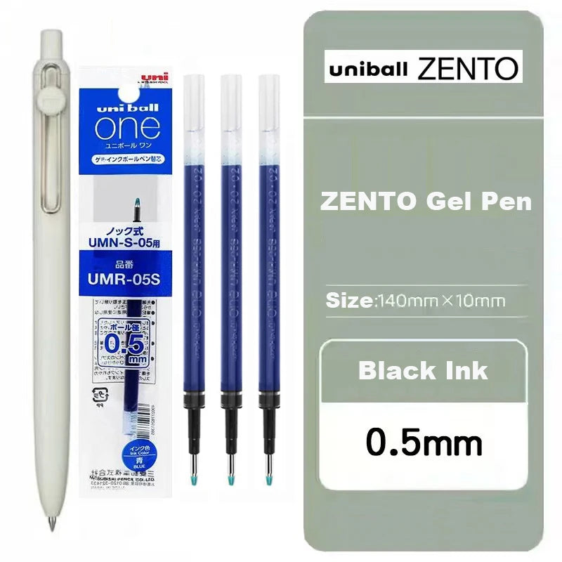 Japan Uni/Mitsubishi Uniball ZENTO series Gel Pen,Small Core 2nd 0.38/0.5mm Business Office Signing stylo back to school station