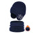 2Pcs Knitted Children Winter Hat Scarf Fleece Lining Ears Protection Kids Beanie Hats Neck Warmer Warm Child Boy Cap 4-10Y
