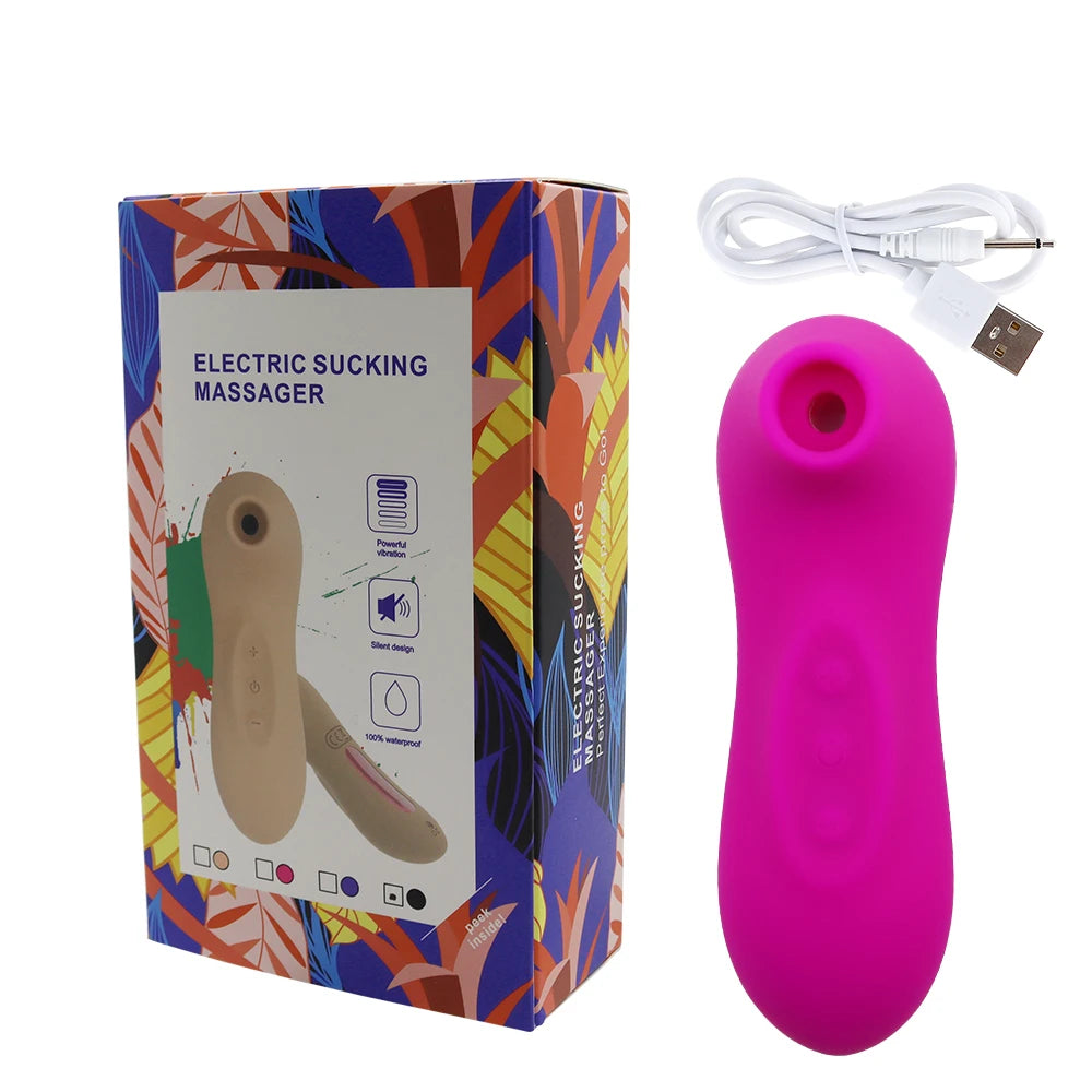 Powerful Suction Cup Clitoral Sucking Vibrator for Women Female Clitoral Nipple Oral Vacuum Stimulator Massager Adult Products