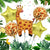 Jungle Safari Theme Foil Balloons Animal Shapes for Birthday Party Decorations Thanksgiving Holiday Events Kids Photo Backdrop