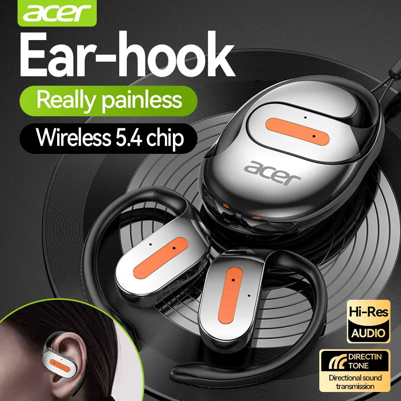 Acer Ohr502 Bluetooth Headset Open Design Wireless Call Noise Reduction Comfortable Wearing Sports Running Fitness Compatible with Mobile Phones Tablets Laptops