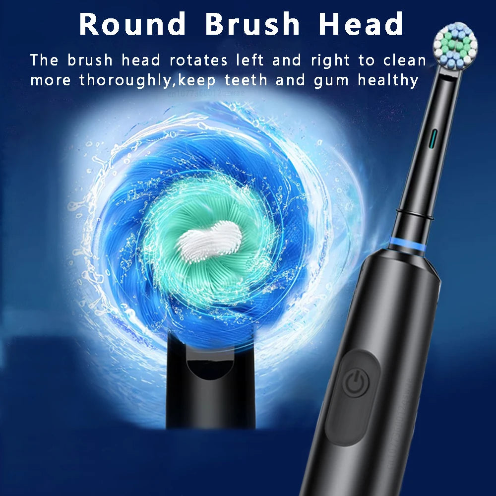 Smart Electric Toothbrush Rechargeable Tooth Brush 5 Mode Smart Timer Teeth Clean Electric Teethbrush with 8 Teethbrush Heads