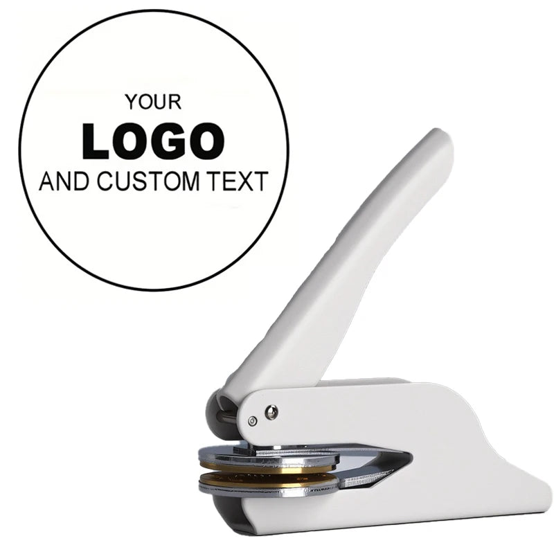 Custom Embosser Stamp LOGO DIY Personalized Book Embosser Seals for Letter Head Wedding Envelope Graduation Christmas Decoration