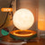 Magnetic Levitating Bulb Saturn Moon Lamp Levitating Rotating Table Lamp Creative Office Home Decoration Unique Gifts