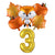 6Pcs Autumn Forest Animals Kids Birthday Party Decoration Squirrel Pine Cone Foil Balloon With 0-9 Number Ball Thanksgiving Gift